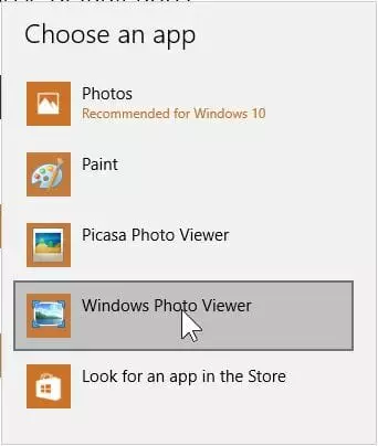 Windows 10 AU enable Photo Viewer